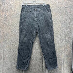 Bogner Pants Womens 12 Long Gray Corduroy Cotton Stretch Casual Vintage